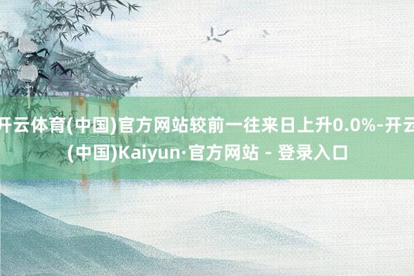 开云体育(中国)官方网站较前一往来日上升0.0%-开云(中国)Kaiyun·官方网站 - 登录入口